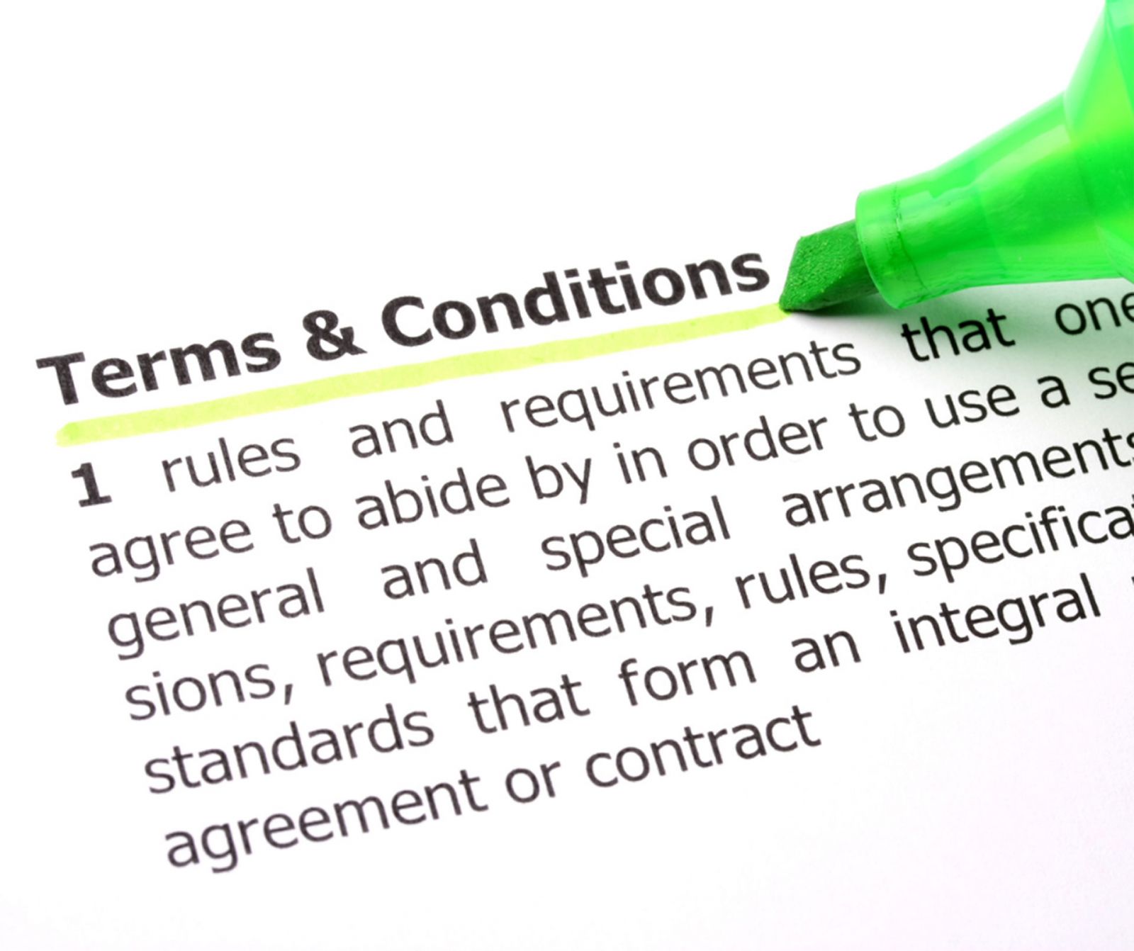 Membership Terms & Conditions banner image